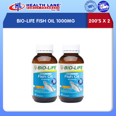 BIO-LIFE FISH OIL 1000MG (200'Sx2)